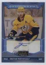 2024-25 O-Pee-Chee Platinum Blue Rainbow Autographs Jonathan Marchessault #BA-JM card