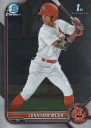 2022 Bowman Chrome Prospects Jonathan Mejia #BCP-168 card