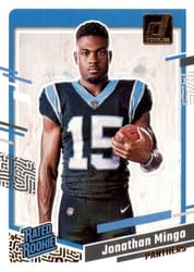 2023 Donruss Rated Rookie Portrait Jonathan Mingo #14 card