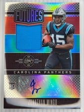 2023 Panini Legacy Futures Patch Autographs Silver Jonathan Mingo #FAPS-14 card