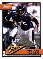 2018 Panini Classics Base Set Jonathan Ogden #103 card