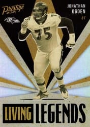 2021 Panini Prestige Living Legends Jonathan Ogden #LL-10 card