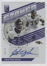 2022 Donruss Elite Etched in Time Signatures Jonathan Ogden #ET-JO card