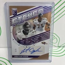 2023 Donruss Elite Etched in Time Signatures Jonathan Ogden #ET-JO card