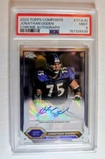 2023 Topps Composite Topps Chrome Autographs Set Jonathan Ogden #TCA-JO card