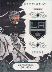 2018-19 Upper Deck Black Diamond Base Set Jonathan Quick #BDB-JQ card