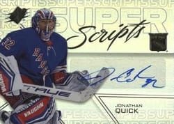 2024-25 SPx SuperScripts Jonathan Quick #SS-QU card