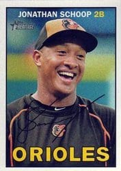 2016 Topps Heritage Base Set Jonathan Schoop #137 card