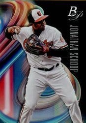 2018 Bowman Platinum Base Set Jonathan Schoop #19 card
