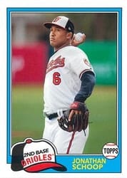 2018 Topps Archives Base Set Jonathan Schoop #210 card