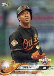 2018 Topps Opening Day Base Set Jonathan Schoop #17 card