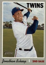 2019 Topps Heritage Base Set Jonathan Schoop #456 card