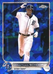 2022 Topps Chrome Sapphire Edition Base Set Jonathan Schoop #493 card