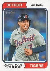2023 Topps Heritage Base Set Jonathan Schoop #725 card
