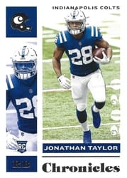 2020 Panini Chronicles Base Set Jonathan Taylor #42 card