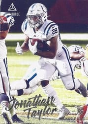 2020 Panini Chronicles Luminance Update Rookies Jonathan Taylor #215 card