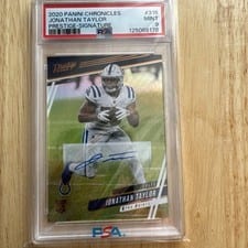 2020 Panini Chronicles Prestige Rookies Update Signatures Jonathan Taylor #315 card