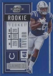 2020 Panini Contenders Optic Base Set Jonathan Taylor #82 card