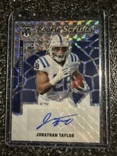 2020 Panini Mosaic Rookie Scripts Jonathan Taylor #RS16 card