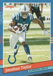 2021 Donruss Retro 1991 Jonathan Taylor #91-40 card