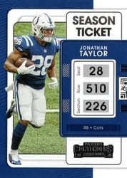 2021 Panini Contenders Base Set Jonathan Taylor #43 card