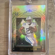 2021 Panini Illusions Limelight Signatures Jonathan Taylor #LS-JT card