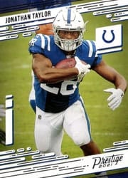 2021 Panini Prestige Base Set Jonathan Taylor #85 card