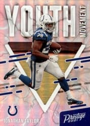 2021 Panini Prestige Youth Movement Jonathan Taylor #YM-4 card