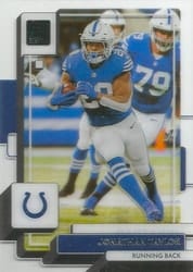 2022 Clearly Donruss Base Set Jonathan Taylor #21 card
