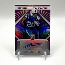 2022 Donruss Elite Back to the Future Signatures Jonathan Taylor #BFS-JT card