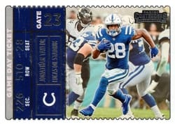2022 Panini Contenders Game Day Ticket Jonathan Taylor #GDT-JTA card