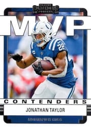 2022 Panini Contenders MVP Contenders Jonathan Taylor #MVP-JTA