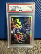 2022 Panini Luminance Names of the Game Jonathan Taylor #NM-JTA card