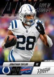 2022 Panini Prestige Any Given Sunday Jonathan Taylor #14 card