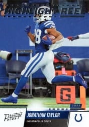 2022 Panini Prestige Highlight Reel Jonathan Taylor #HR-8 card