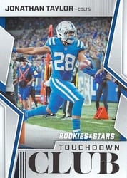 2022 Panini Rookies & Stars Touchdown Club Jonathan Taylor #TD-6 card