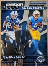 2025 Panini Mosaic Carbon Copy Jonathan Taylor / Omarion Hampton #CCO-12 card