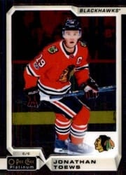 2018-19 O-Pee-Chee Platinum Base Set Jonathan Toews #10 card
