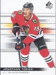 2019-20 SP Authentic Base Set Jonathan Toews #40 card