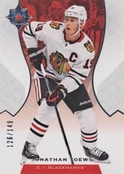 2019-20 Upper Deck Ultimate Collection Base Set Jonathan Toews #15 card