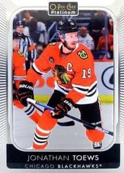 2021-22 O-Pee-Chee Platinum Base Set Jonathan Toews #101 card