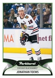 2021-22 Parkhurst Base Set Jonathan Toews #38 card
