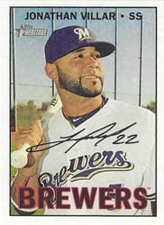 2016 Topps Heritage Base Set Jonathan Villar #582b card