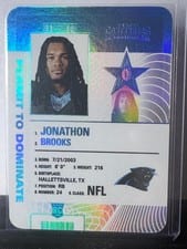 2024 Panini Contenders Permit to Dominate Jonathon Brooks #22 card