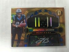 2024 Panini Gold Standard Rookie Jersey Autographs Jumbo Jonathon Brooks #254 card