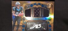 2024 Panini Gold Standard Rookie Jersey Autographs Triple Jonathon Brooks #15 card