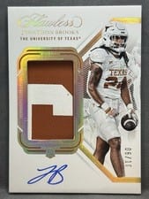 2024 Panini National Treasures Collegiate Flawless Rookie Patch Autograph Jonathon Brooks #148 card