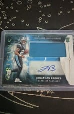 2024 Panini Origins Rookie Jumbo Jersey Autographs Jonathon Brooks #RJA-JBR card