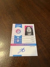 2024 Panini Prestige NFL Passport Signatures Jonathon Brooks #NPS-JBS card