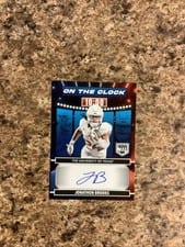 2024 Panini Prestige On the Clock Signatures Jonathon Brooks #OTC-JBS card